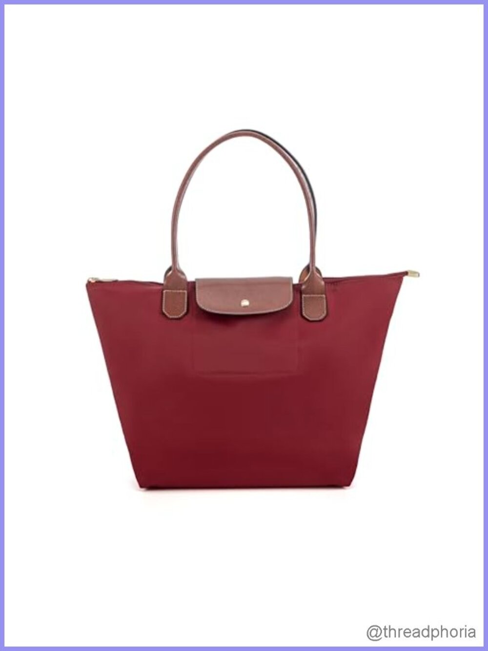 Nylon Tote Bag Foldable Shoulder Hobo Handbag Water Resistant Weekender